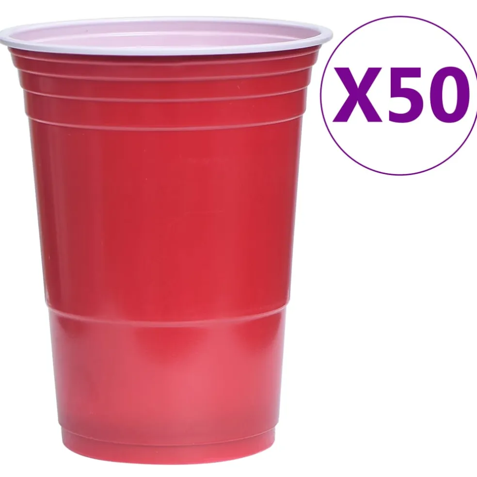 vidaXL Bierpongtafelset 0,5 L kunststof