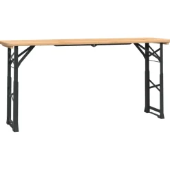 vidaXL Biertafel inklapbaar 170x50x75/105 cm massief vurenhout