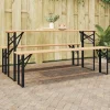 vidaXL Bier tafelpoot 2 st Zwart 39 x 3 x 75 cm Gepoedercoat staal
