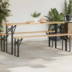 vidaXL Bier tafelpoot 2 st Zwart 39 x 3 x 75 cm Gepoedercoat staal