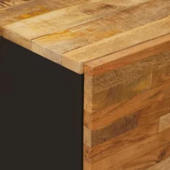 vidaXL Bijzetkast met opslag Bruin 40 x 33 x 75 cm Massief Mango Hout