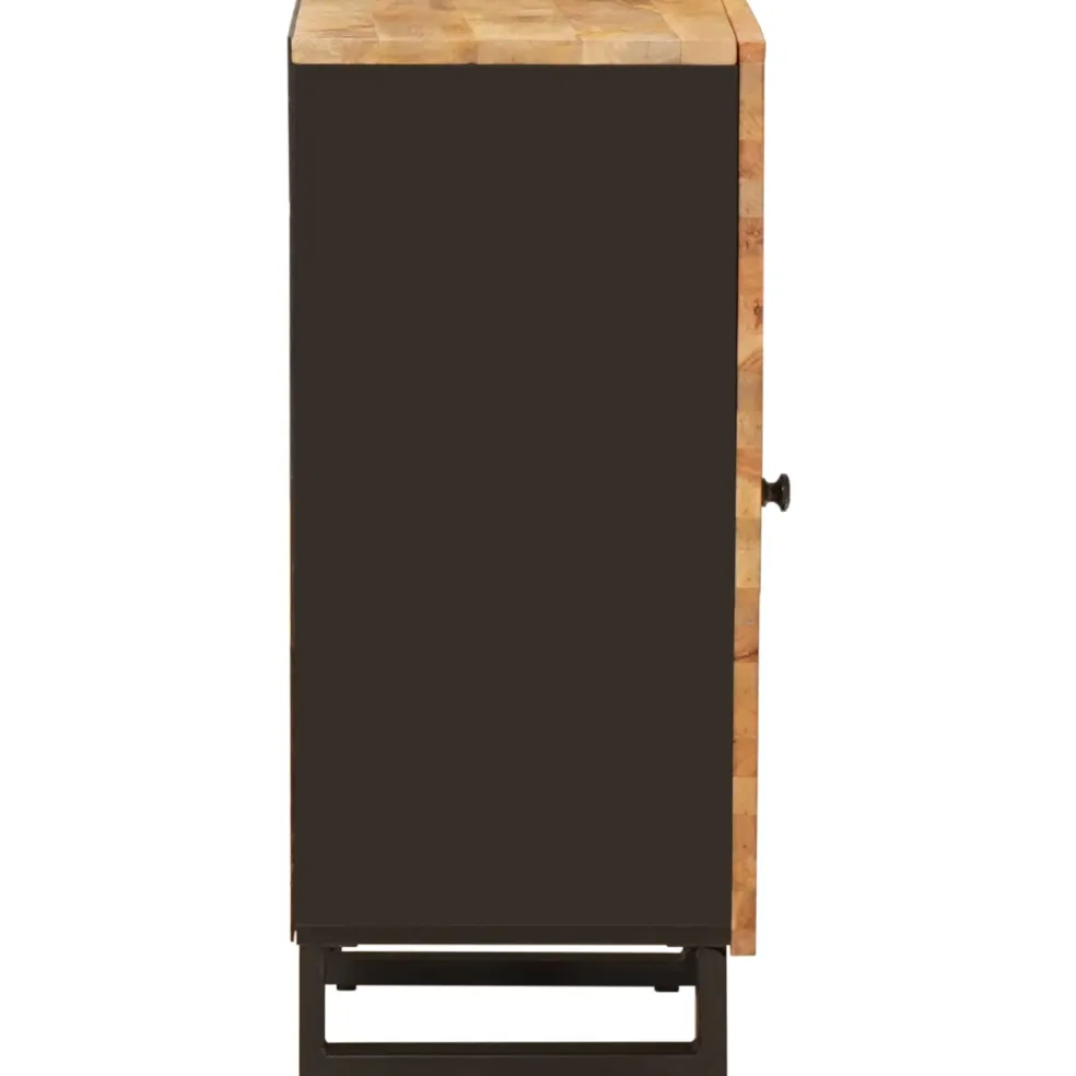 vidaXL Bijzetkast met opslag Bruin 40 x 33 x 75 cm Massief Mango Hout