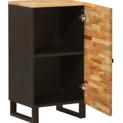 vidaXL Bijzetkast met opslag Bruin 40 x 33 x 75 cm Massief Mango Hout