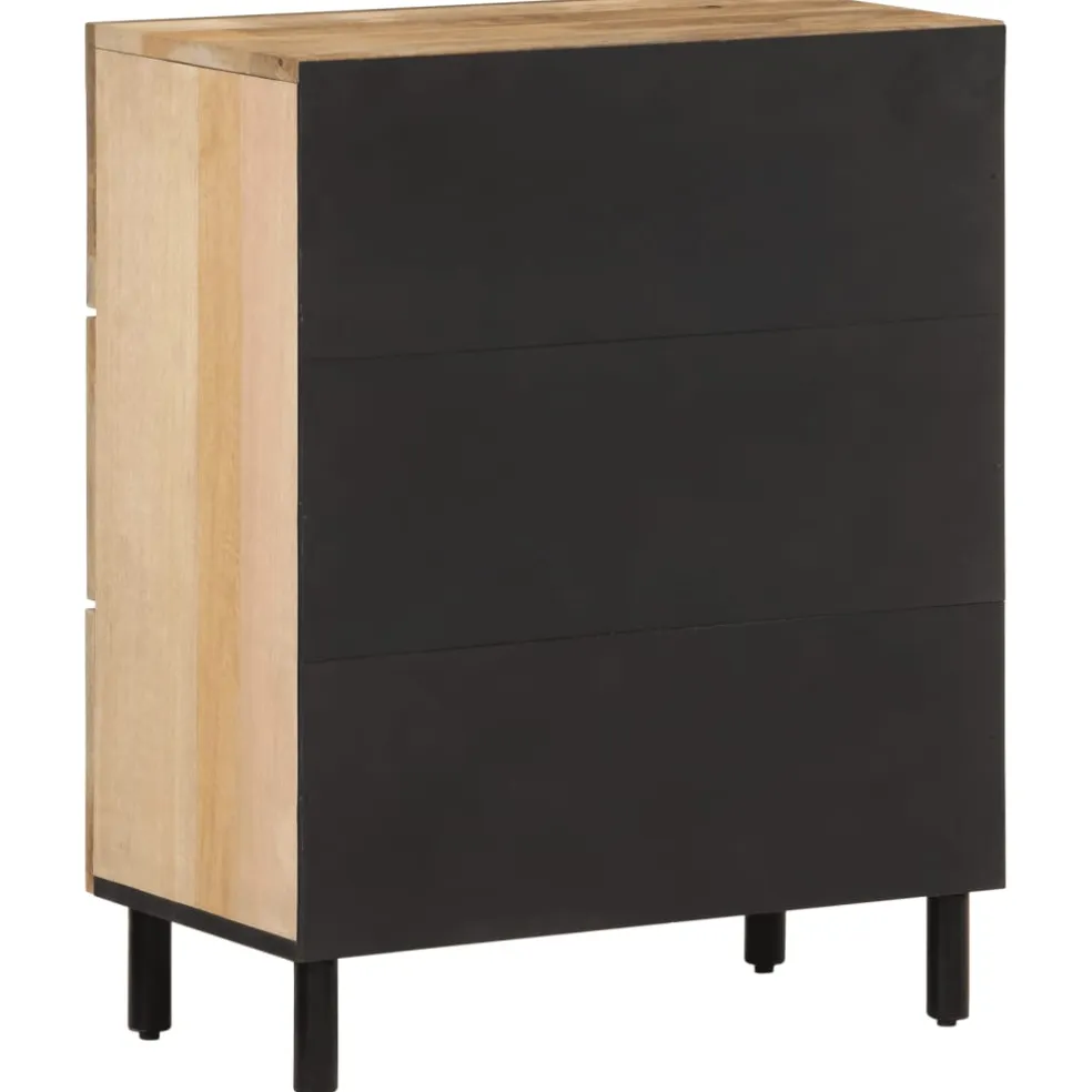 vidaXL Bijzetkast 60x33x75 cm massief mangohout