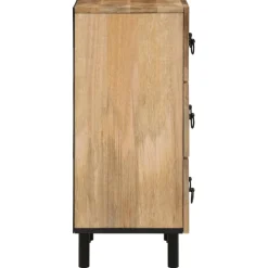 vidaXL Bijzetkast 60x33x75 cm massief mangohout