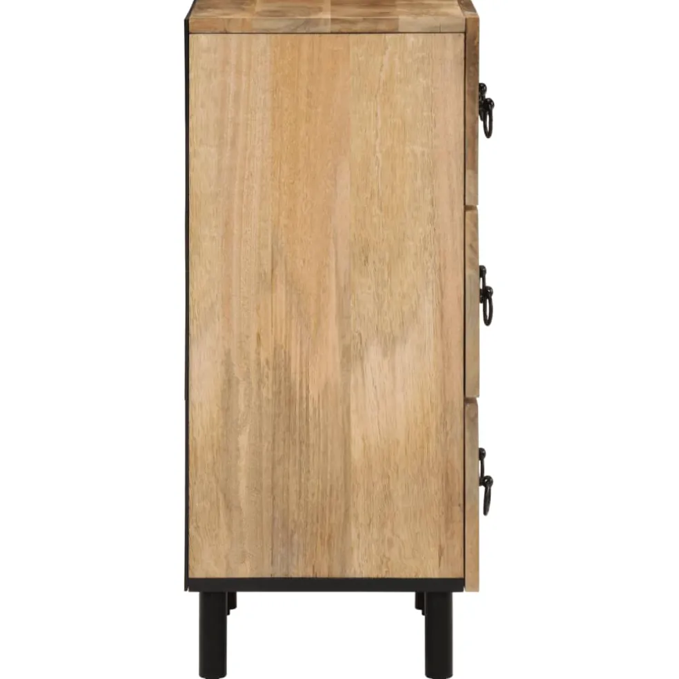 vidaXL Bijzetkast 60x33x75 cm massief mangohout