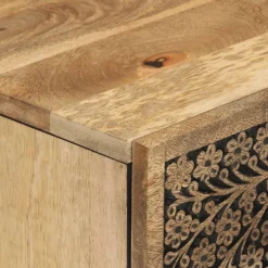 vidaXL Bijzetkast 60x33x75 cm massief mangohout