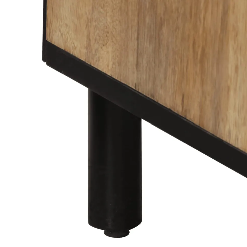 vidaXL Bijzetkast 60x33x75 cm massief mangohout