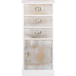 vidaXL Bijzetkast 38x28x86 cm paulowniahout