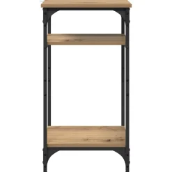 vidaXL Bijzettafel Artisan Eiken 40 x 30 x 75 cm Bewerkt hout