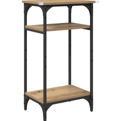 vidaXL Bijzettafel Artisan Eiken 40 x 30 x 75 cm Bewerkt hout