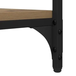vidaXL Bijzettafel Artisan Eiken 40 x 30 x 75 cm Bewerkt hout