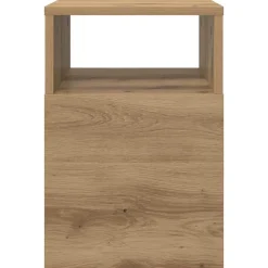 vidaXL Bijzettafel Artisan Eiken 30,5 x 30 x 45 cm Bewerkt hout