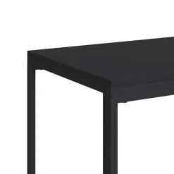 vidaXL Bijzettafel met wieltjes 40x30x63,5 bewerkt hout zwart