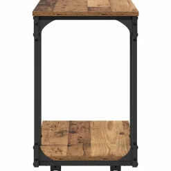 vidaXL Bijzettafel Oudhout 50 x 35 x 55.5 cm Bewerkt hout
