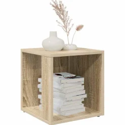 vidaXL Bijzettafels 33 x 33 x 34 cm Engineered wood Sonoma Eiken
