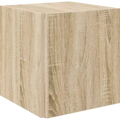vidaXL Bijzettafels 33 x 33 x 34 cm Engineered wood Sonoma Eiken