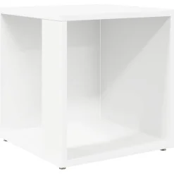 vidaXL Bijzettafels 33 x 33 x 34 cm Engineered wood Wit