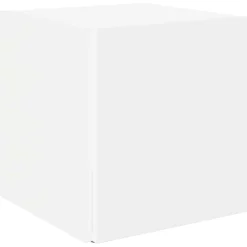 vidaXL Bijzettafels 33 x 33 x 34 cm Engineered wood Wit