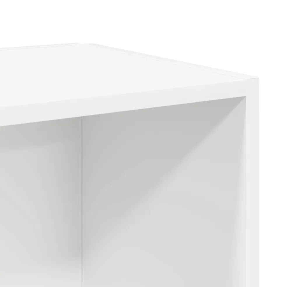 vidaXL Bijzettafels 33 x 33 x 34 cm Engineered wood Wit