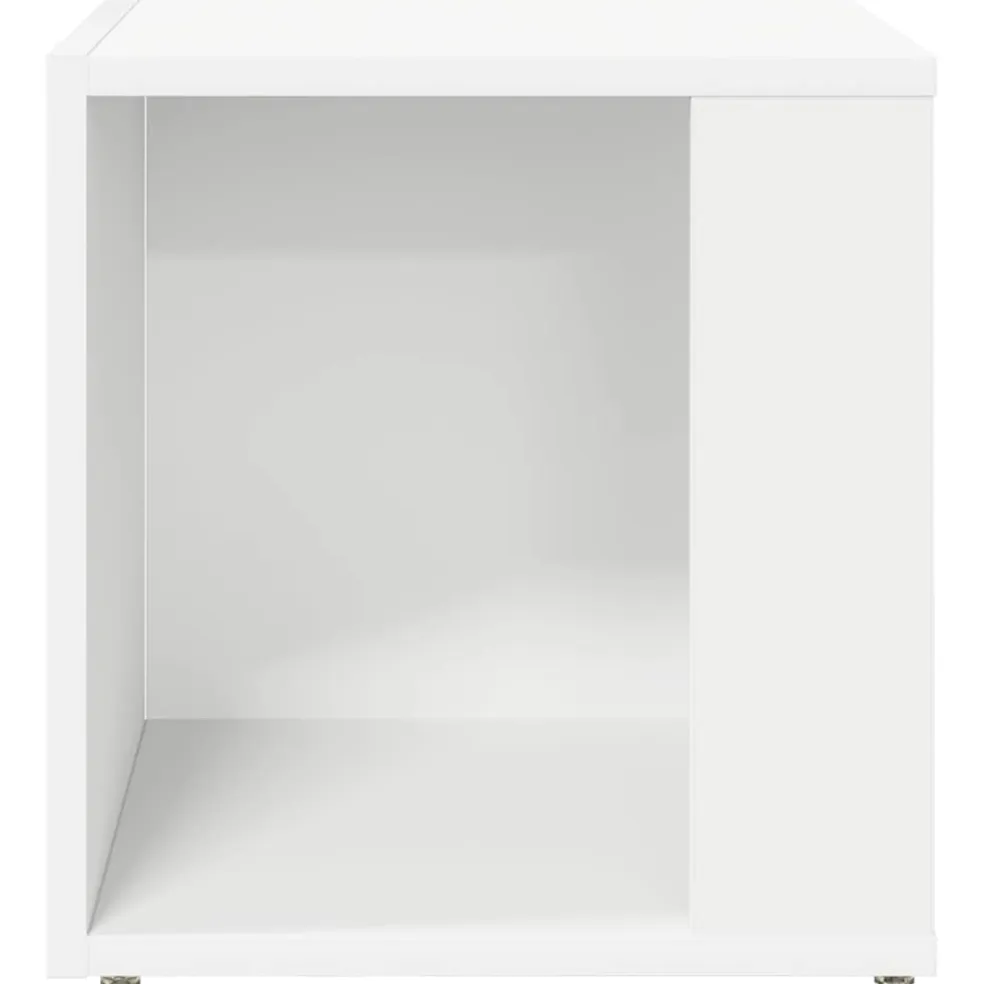 vidaXL Bijzettafels 33 x 33 x 34 cm Engineered wood Wit