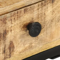 vidaXL Bijzettafel U-vormig 45x30x61 cm massief mangohout