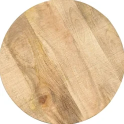 vidaXL Bijzettafel 45x(45-62) cm massief mangohout en gietijzer