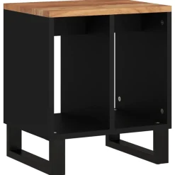vidaXL Bijzettafel 40x31x46 cm massief acaciahout en bewerkt hout