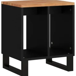 vidaXL Bijzettafel 40x31x46 cm massief acaciahout en bewerkt hout