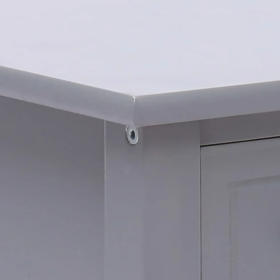 vidaXL Bijzettafel 40x40x40 cm paulowniahout grijs