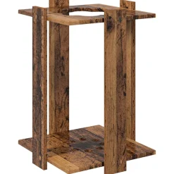 vidaXL Biljartkeu standaard Bewerkt hout 42 x 43 x 60 cm Oud hout