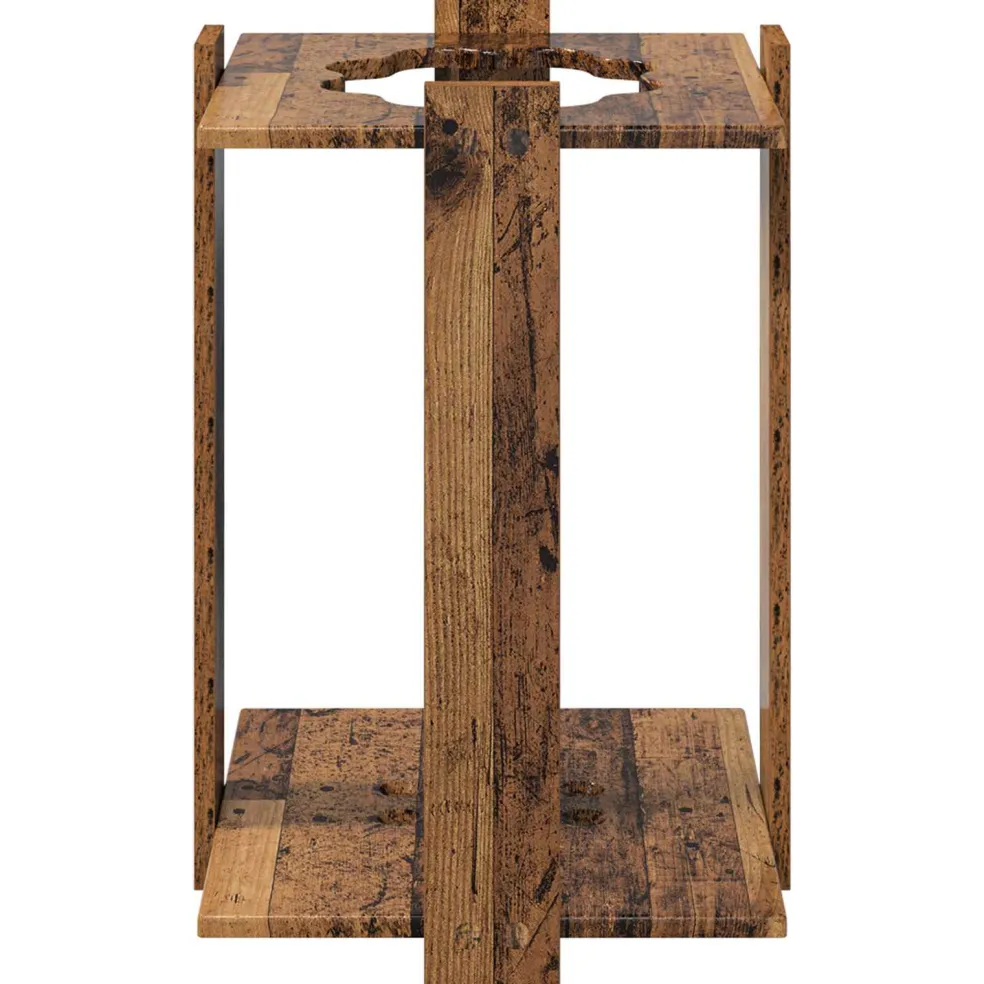 vidaXL Biljartkeu standaard Bewerkt hout 42 x 43 x 60 cm Oud hout