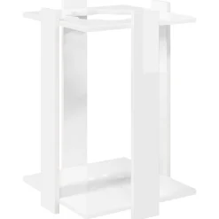 vidaXL Biljartkeu standaard Bewerkt hout 42 x 43 x 60 cm Hoogglans Wit