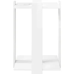 vidaXL Biljartkeu standaard Bewerkt hout 42 x 43 x 60 cm Hoogglans Wit