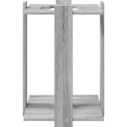 vidaXL Biljartkeu standaard Bewerkt hout 42 x 43 x 60 cm Grijs Sonoma
