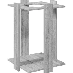vidaXL Biljartkeu standaard Bewerkt hout 42 x 43 x 60 cm Grijs Sonoma