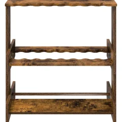 vidaXL Biljartkeu standaard Bewerkt hout 60 x 35 x 60 cm Gerookt eiken
