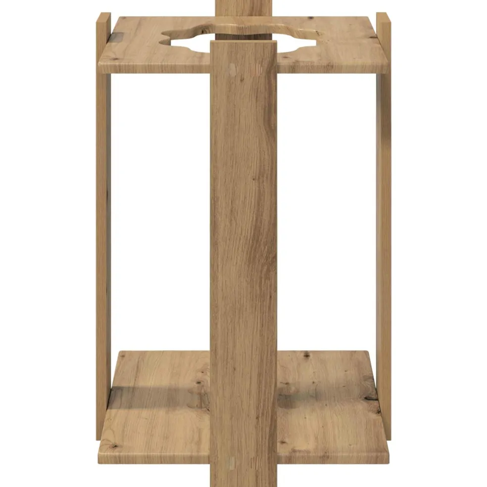vidaXL Biljartkeu standaard Bewerkt hout 60 x 20 x 57 cm Sonoma Eiken
