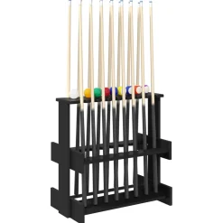 vidaXL Biljartkeu standaard Bewerkt hout 60 x 20 x 57 cm