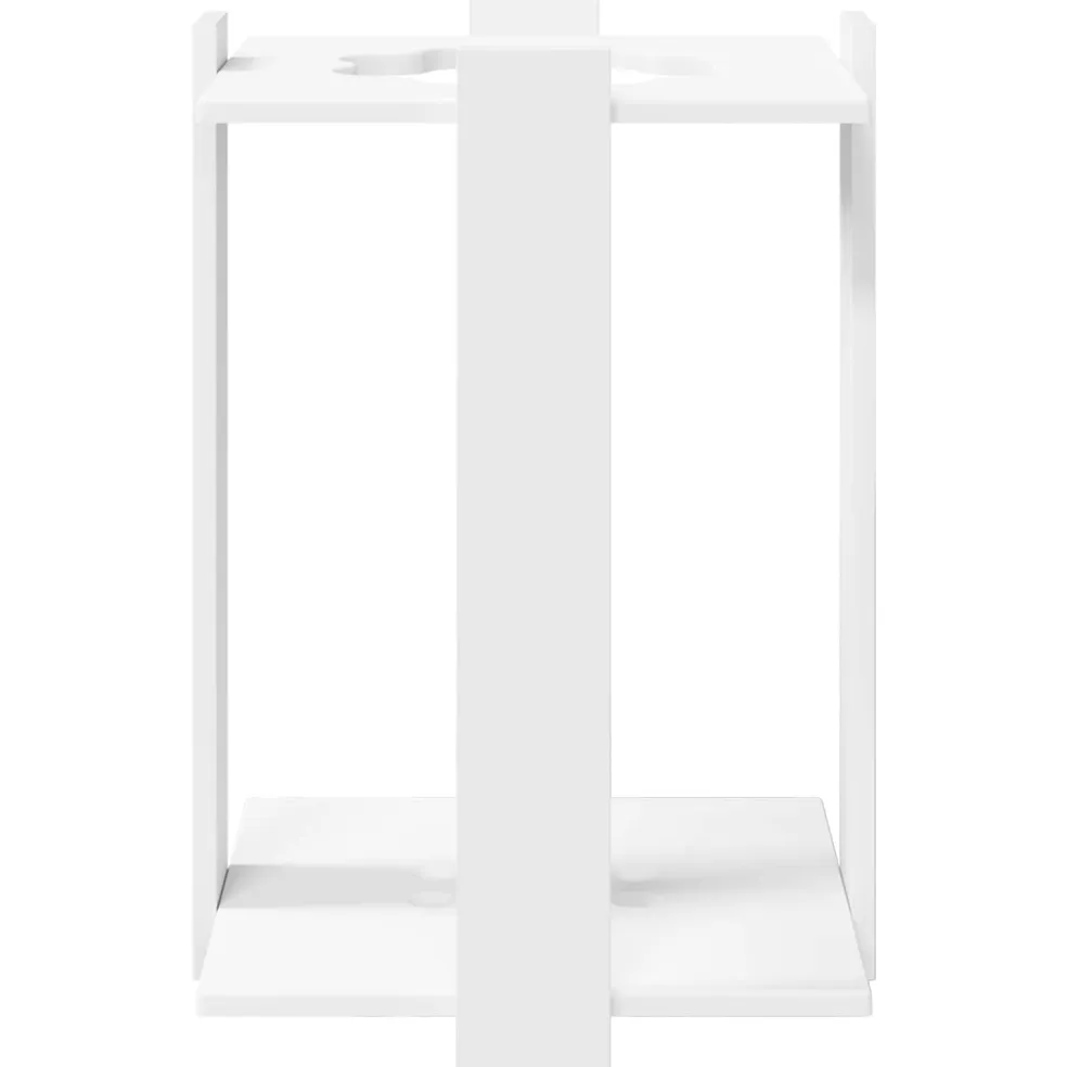 vidaXL Biljartkeu standaard Bewerkt hout 93 x 12 x 103 cm Wit