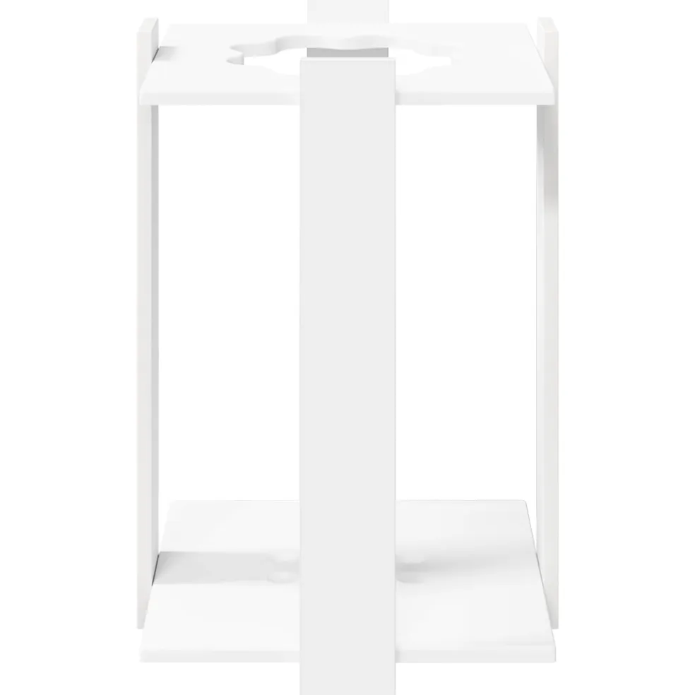 vidaXL Biljartkeu standaard Bewerkt hout 93 x 12 x 103 cm Wit