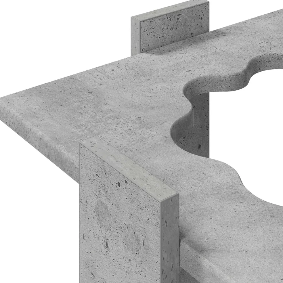 vidaXL Biljartkeu standaard Bewerkt hout 42 x 43 x 60 cm Gerookt eiken
