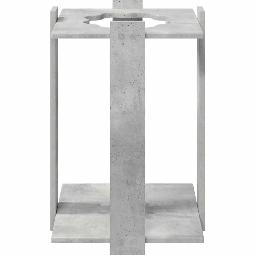 vidaXL Biljartkeu standaard Bewerkt hout 42 x 43 x 60 cm Gerookt eiken