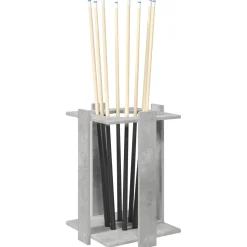 vidaXL Biljartkeu standaard Bewerkt hout 42 x 43 x 60 cm Gerookt eiken