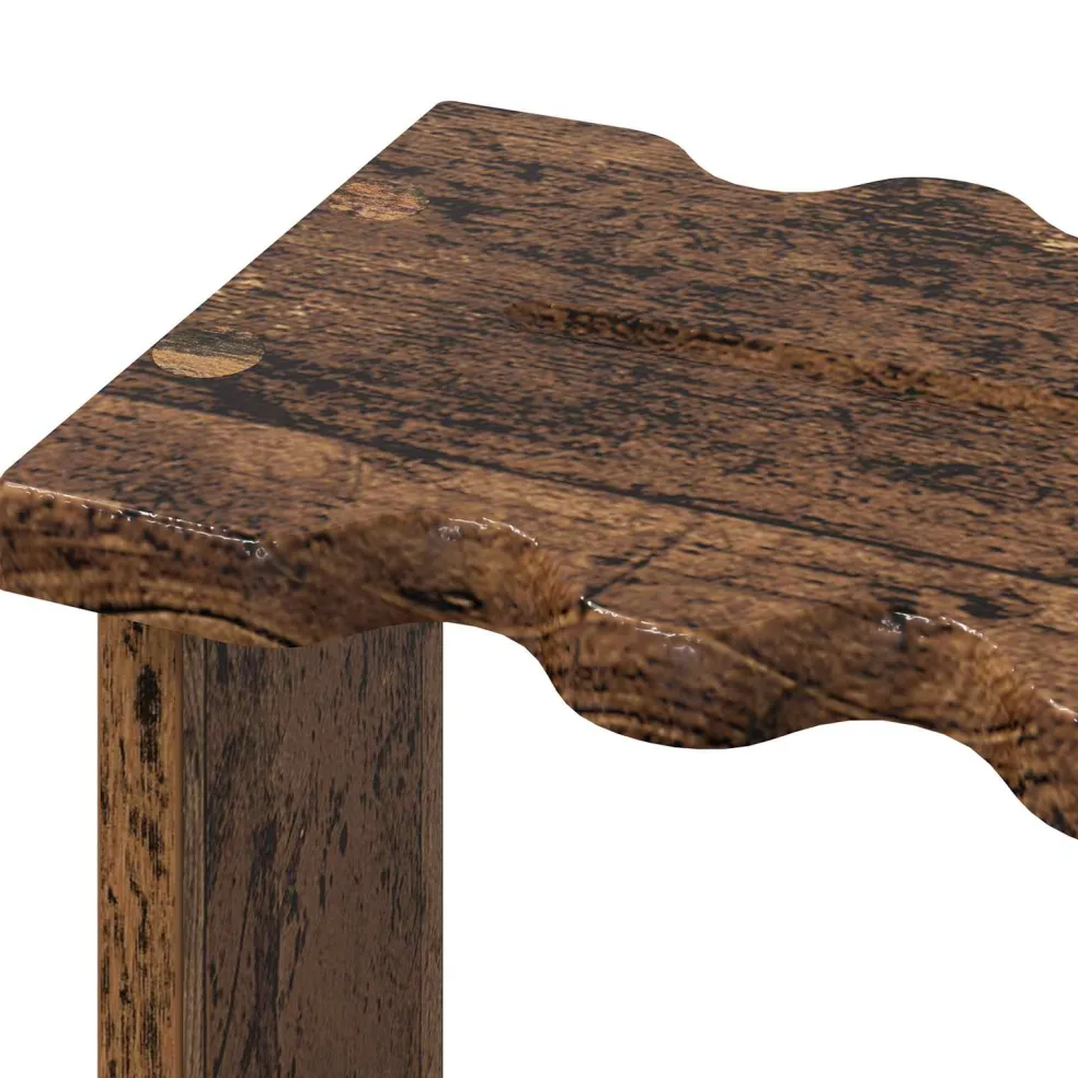vidaXL Biljartkeu standaard Bewerkt hout 60 x 35 x 60 cm Eikenhout
