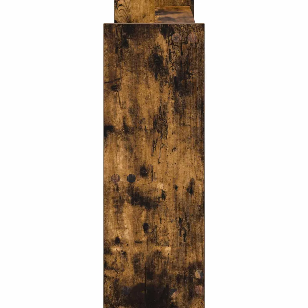 vidaXL Biljartkeu standaard Bewerkt hout 60 x 20 x 57 cm Gerookt eiken