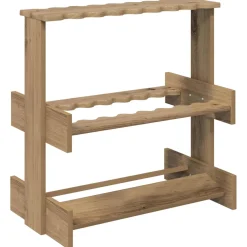 vidaXL Biljartkeu standaard Bewerkt hout 60 x 35 x 60 cm Grijs Sonoma