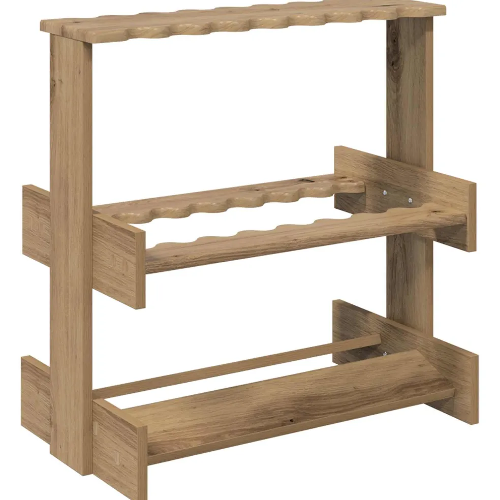 vidaXL Biljartkeu standaard Bewerkt hout 60 x 35 x 60 cm Grijs Sonoma