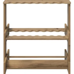 vidaXL Biljartkeu standaard Bewerkt hout 60 x 35 x 60 cm Grijs Sonoma