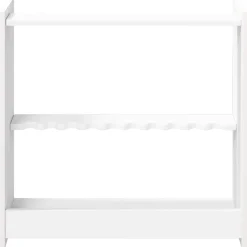 vidaXL Biljartkeu standaard Bewerkt hout 60 x 20 x 57 cm Wit
